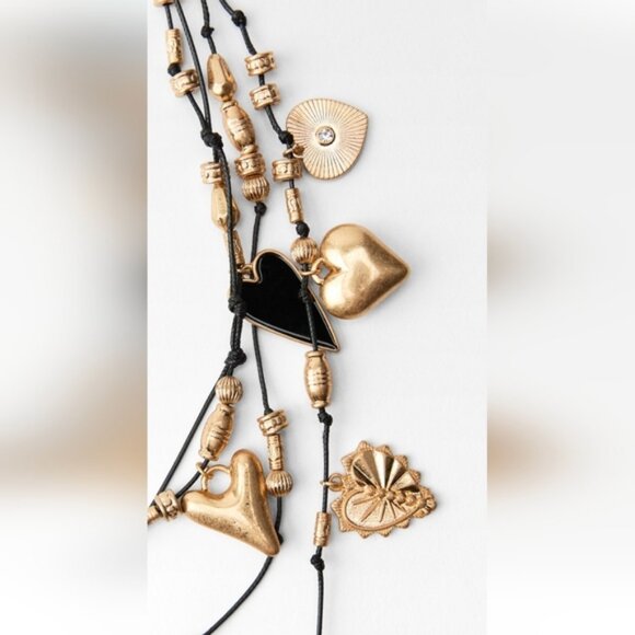 ZARA HEART MULTICHARM NECKLACE - Picture 6 of 6